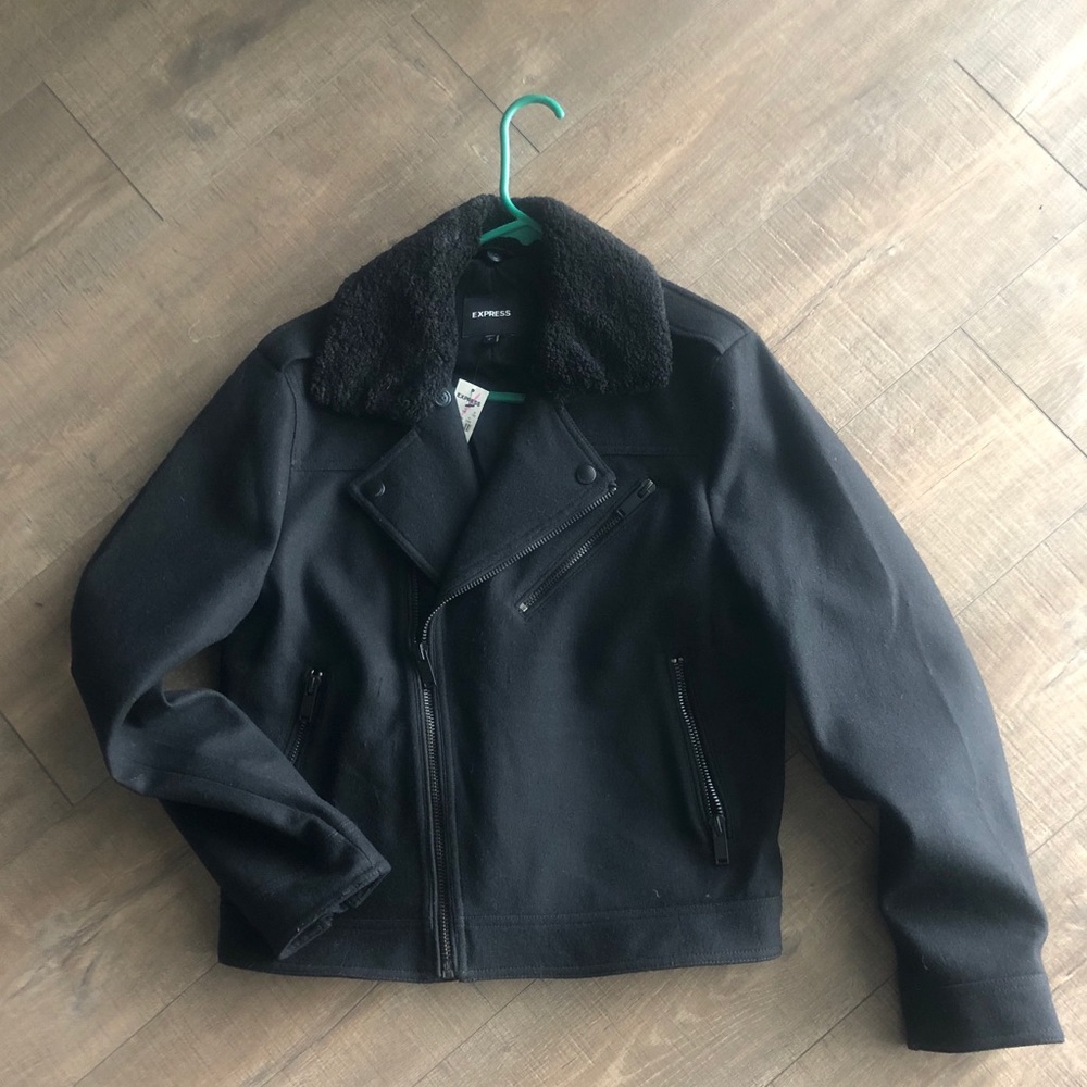 NWT Express bomber style pea coat